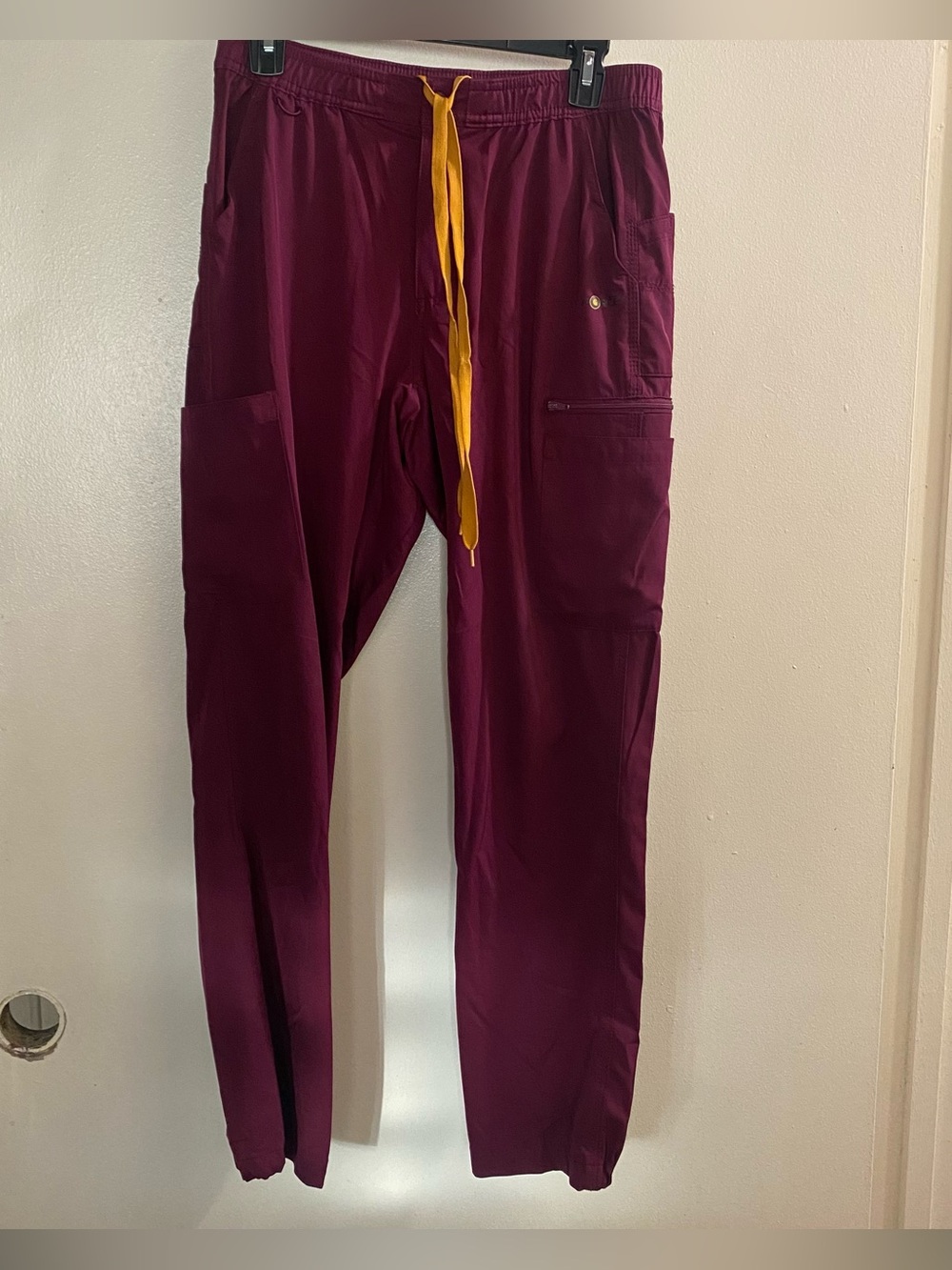 Carhartt Force Womens S Small Scrubs Scrub Pants Burgundy Red 30x30 32x30 C55106
